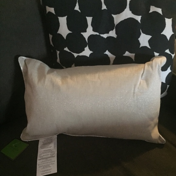 Kate Spade NWT Natural Metallic Decorative Pillow - Picture 7 of 8